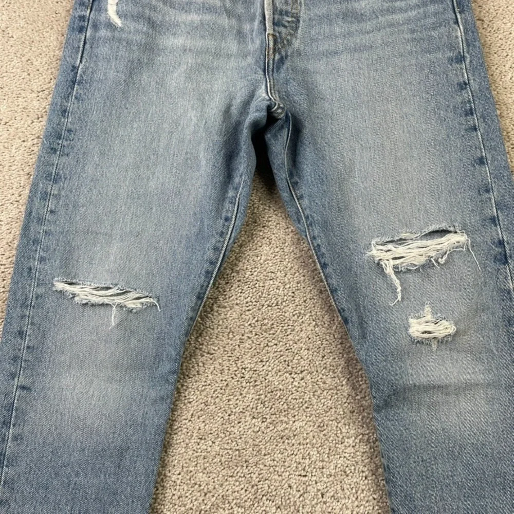 Levis‎ Jeans Womens 28 Blue 501 S Skinny Button Fly High Rise Denim NEW NWT